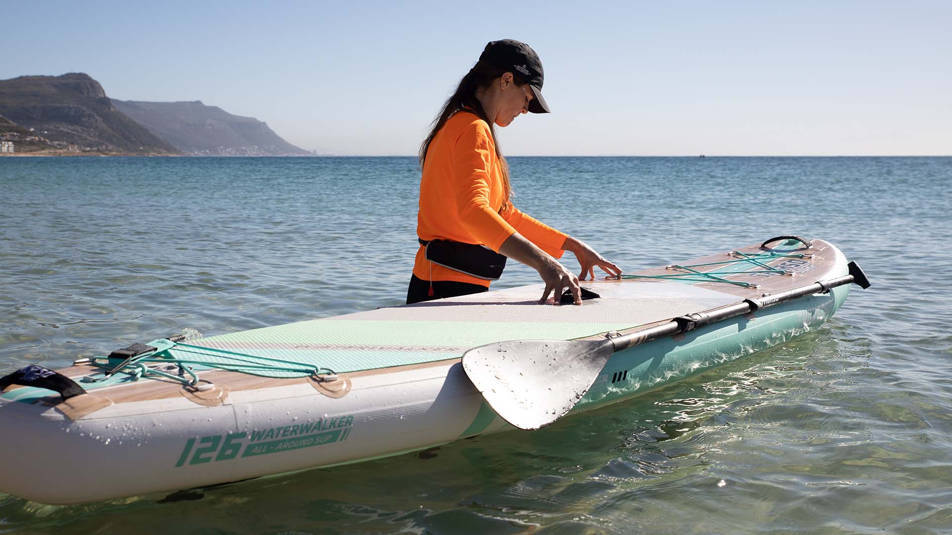 Paddleboards sind viel leichter wieder zu besteigen als geschlossene Kajaks