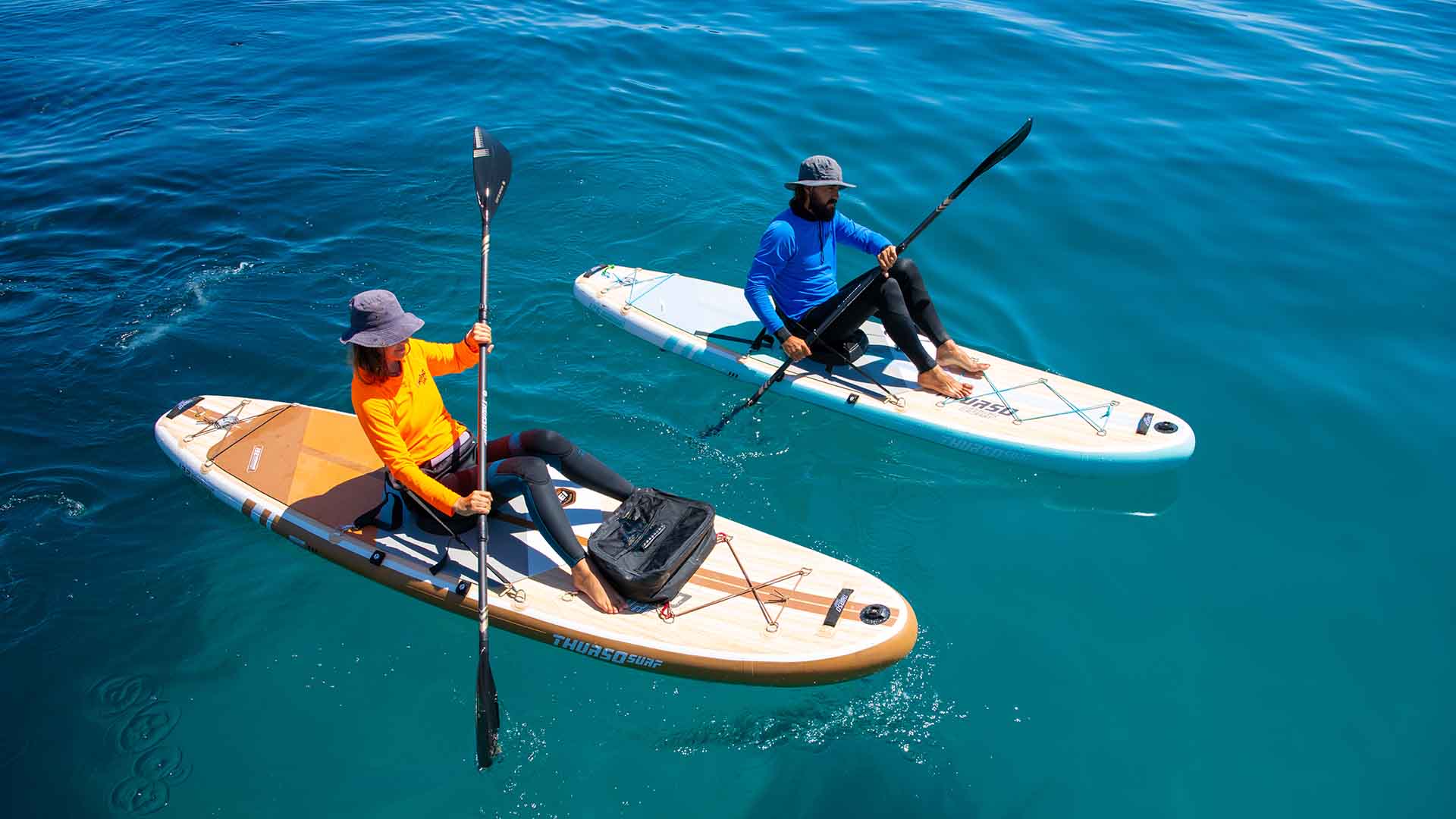 Mit dem Kauf eines zusätzlichen THURSO SURF Kajak-Kits können Sie Ihr SUP in ein brandneues Kajak verwandeln