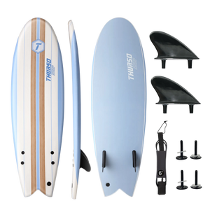 Lancer 5'10 Soft Top Fish Surfboard